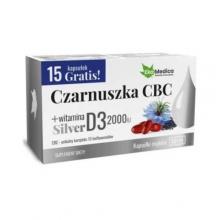 Zdjęcie produktu - EkaMedica Czarnuszka CBC Silver, 75kaps. KR&Oacute;TKA DATA 31.10.2026