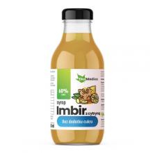 Zdjęcie produktu - EkaMedica Imbir z cytryną bez dodatku cukru płyn, 300ml