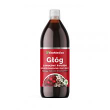 Zdjęcie produktu - EkaMedica Sok Gł&oacute;g z owoc&oacute;w i kwiat&oacute;w, 1000 ml