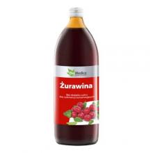 Zdjęcie produktu - EkaMedica Żurawina Sok 100% - 1000 ml 