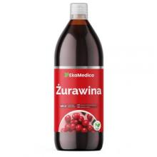 Zdjęcie produktu - EkaMedica Żurawina Sok 100% - 500 ml