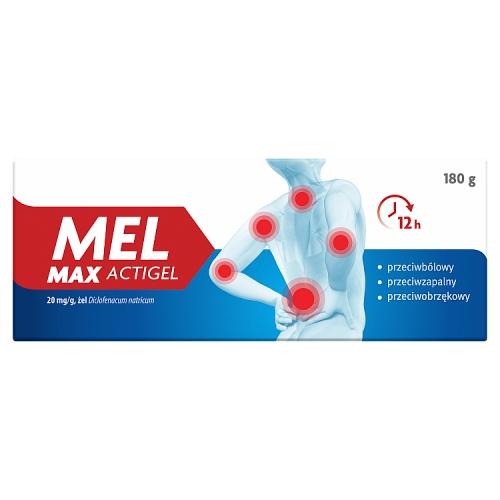 Miniaturka artykułu - MEL Max Actigel 20mg/g żel, 180g