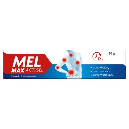 Miniaturka artykułu - MEL Max Actigel 20mg/g żel, 50g