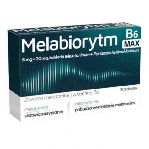 Miniaturka artykułu - MELABIORYTM B6 Max, 30 tabletek