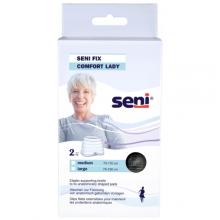 Zdjęcie produktu - SENI Fix Comfort Lady Elastyczne majtki mocujące dla kobiet L czarne, 2szt.