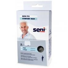 Zdjęcie produktu - SENI Fix Comfort Man Elastyczne majtki mocujące dla mężczyzn XL czarne, 2szt.