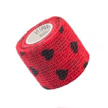 Zdjęcie produktu - VITAMMY Autoband Elastyczny bandaż kohezyjny 5cm x 450cm Serduszka czarne