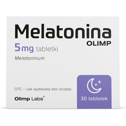Miniaturka artykułu - Melatonina Olimp 5 mg, 30 tabl.