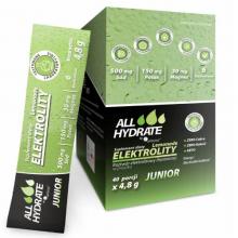 Zdjęcie produktu - ALLHydrate Elektrolity Junior Lemonade, 40 sasz. x 4,8 g