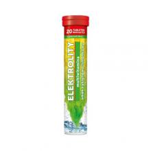 Zdjęcie produktu - Elektrolity Multiwitamina o smaku cytrynowo limonkowym, 20 tabl. mus.