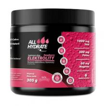 Zdjęcie produktu - ALLHydrate, Elektrolity o smaku malinowym, 305 g