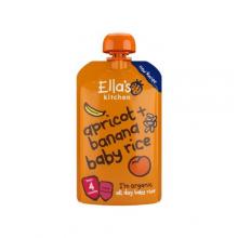Zdjęcie produktu - Ella's Kitchen BIO Ryż dla dzieci, banan i morela, 120g KR&Oacute;TKA DATA 31.10.2026