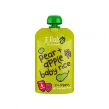 Zdjęcie produktu - Ella's Kitchen BIO Ryż dla dzieci gruszka i jabłko, 120g