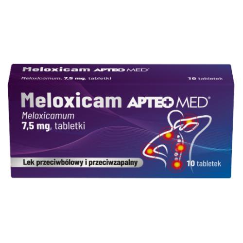 Miniaturka artykułu - Meloxicam Apteo Med 7,5 mg, 10 tabletek