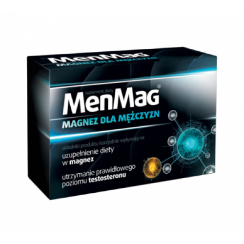 Miniaturka artykułu - MENMAG Magnez dla mężczyzn - 30 tabletek  USZKODZONE TEKTUROWE OPAKOWANIE