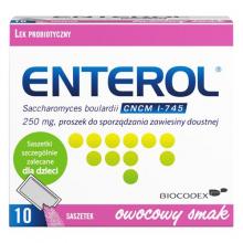 Zdjęcie produktu - ENTEROL 250 mg x 10 saszetek BRAK OPAKOWANIA