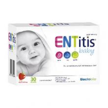 Zdjęcie produktu - ENTitis Baby proszek o smaku truskawkowym, 30 sasz. KR&Oacute;TKA DATA 31.08.2026