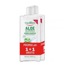 Zdjęcie produktu - EQUILIBRA Aloesowy Nawilżający szampon do włos&oacute;w z kwasem hialuronowym, 2x265ml