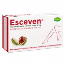 Zdjęcie produktu - Esceven, 60 tabletek - Lek ziołowy z wyciągiem z kasztanowca 