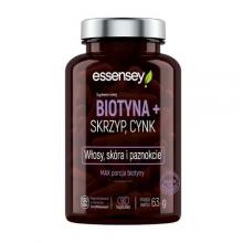 Zdjęcie produktu - Essensey Biotyna + Skrzyp + Cynk, 90 kaps.
