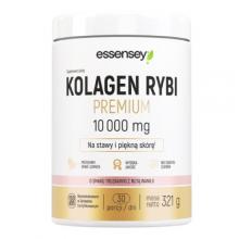 Zdjęcie produktu - Essensey Kolagen Rybi Premium 10000 mg smak truskawka z nutą wanilii, 321 g