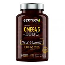 Zdjęcie produktu - Essensey Omega 3 + 2000 IU D3, 90 kaps.