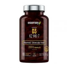 Zdjęcie produktu - Essensey Witamina D3 + K2 MK-7, 90 kaps.