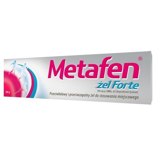 Miniaturka artykułu - METAFEN FORTE - Lek w postaci żelu o działaniu przeciwb&oacute;lowym i przeciwzapalnym. - 100 g