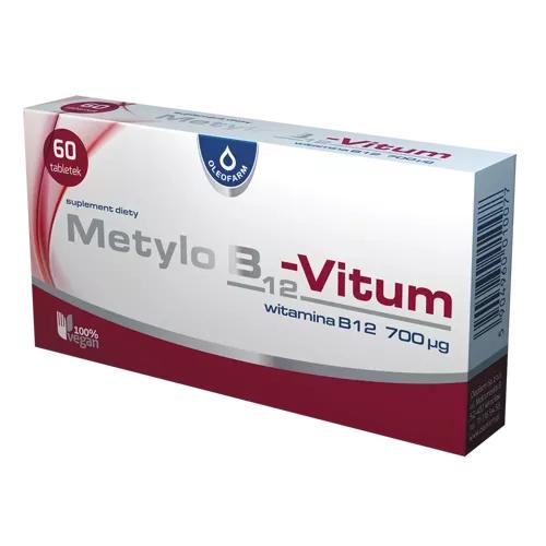 Miniaturka artykułu - OLEOFARM Metylo B12-Vitum, 60 tabletek