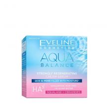 Zdjęcie produktu - Eveline Aqua Balance Silnie regenerujący krem-serum do twarzy, 50 ml