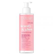 Zdjęcie produktu - EVELINE Beauty & Glow Pielęgnujący Żel micelarny do mycia twarzy,oczu i ust Clean Please!, 200ml