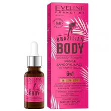 Zdjęcie produktu - EVELINE BRAZILIAN BODY Skoncentrowane krople samoopalające do twarzy i ciała, 18 ml