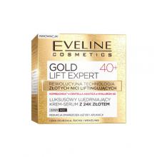 Zdjęcie produktu - EVELINE Gold Lift Expert 40+ Luksusowy ujędrniający krem-serum na dzień i na noc, 50ml
