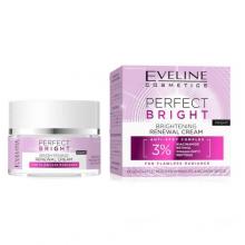 Zdjęcie produktu - Eveline Perfect Bright Rozjaśniający krem regenerujący do twarzy na noc, 50 ml