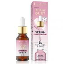 Zdjęcie produktu - EVELINE Super Duet Serum odbudowujące do twarzy 5% Ceramidy Witamina E, 18ml