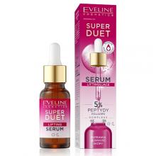 Zdjęcie produktu - EVELINE Super Duet Serum liftingujące do twarzy 5% Peptydy Kolagen, 18ml