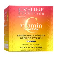 Zdjęcie produktu - EVELINE Vitamin C 3x Action Regenerująco-odżywczy krem do twarzy dzień/noc, 50ml