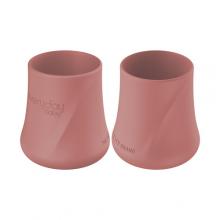 Zdjęcie produktu - Everyday Baby Silikonowe kubki do picia ceglany, 2szt.