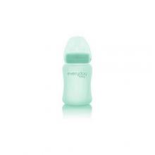 Zdjęcie produktu - EVERYDAY BABY Szklana butelka ze smoczkiem S miętowa 0-3m, 150ml