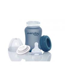 Zdjęcie produktu - Everyday Baby Szklana butelka ze smoczkiem S bor&oacute;wkowa 0-3m 150ml