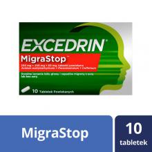 Excedrin Migra Stop - Lek na b&oacute;l głowy i napady migrenowe, 10 tabletek