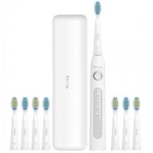 FEELO Easy Szczoteczka soniczna do zęb&oacute;w + 8 końc&oacute;wek wymiennych + etui