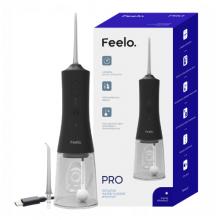 Zdjęcie produktu - Feelo PRO Black bezprzewodowy irygator do zęb&oacute;w z 4 trybami pracy czarny