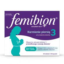 Zdjęcie produktu - Femibion 3 Karmienie piersią + DHA, 28 tabl. + 28 kaps.