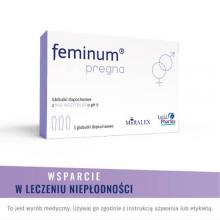 Zdjęcie produktu - Feminum Pregna globulki dopochwowe, 3 szt.