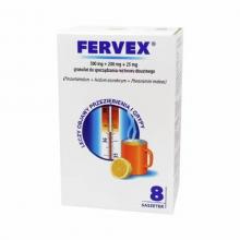 Zdjęcie produktu - FERVEX, 8 saszetek (INPHARM) USZKODZONE TEKTUROWE OPAKOWANIE
