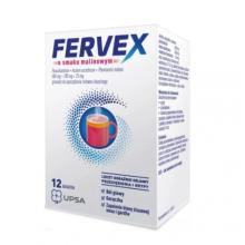 Zdjęcie produktu - Fervex o smaku malinowym - 12 saszetek 