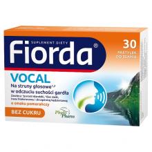 Zdjęcie produktu - Fiorda Vocal pastylki do ssania o smaku pomarańczowym, 30 szt.