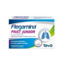 FLEGAMINA Fast Junior 4 mg tabletki ulegające rozpadowi w jamie ustnej, 20tabl.