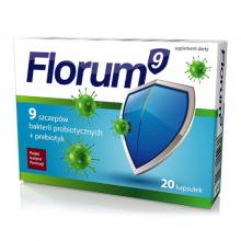 Zdjęcie produktu - Florum 9 Synbiotyk, 20kaps. Polski Instytut Farmacji